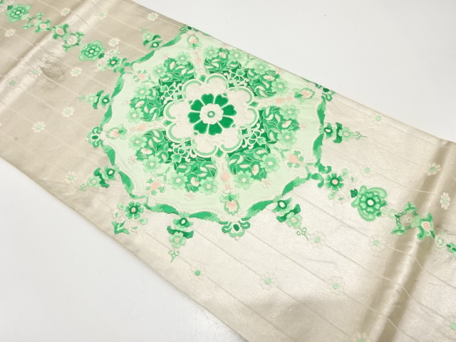 アンティーク　華紋織り出し袋帯（材料）